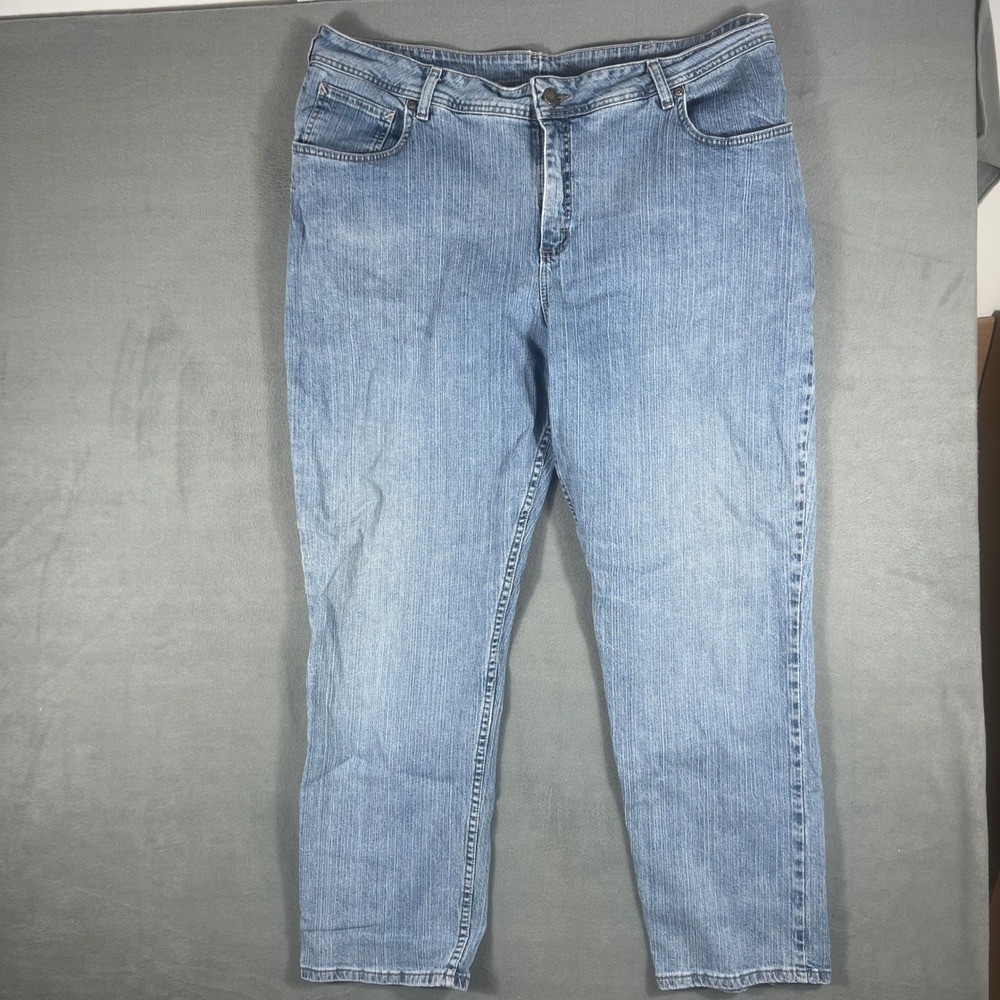 Riders by Lee Womens Jeans 24W M Blue Straight Leg Full Length Denim